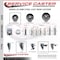 Service Caster 3 Inch Semi Steel 38 Inch Threaded Stem Caster Set 2 Brakes SCC SCC-TS20S314-SSS-381615-2-PLB-2 - alternate 5